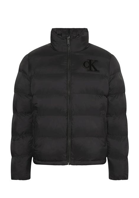 Piumino Calvin Klein Nylon Monogram Nero Uomo CALVIN KLEIN | Giubbini | LV04RD528G-UB1